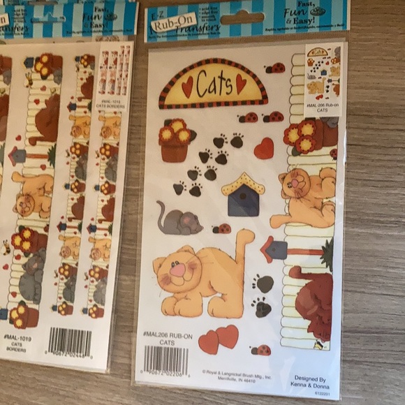 E-Z rub on transfers acid free smooth fun fast art project - Picture 8 of 16